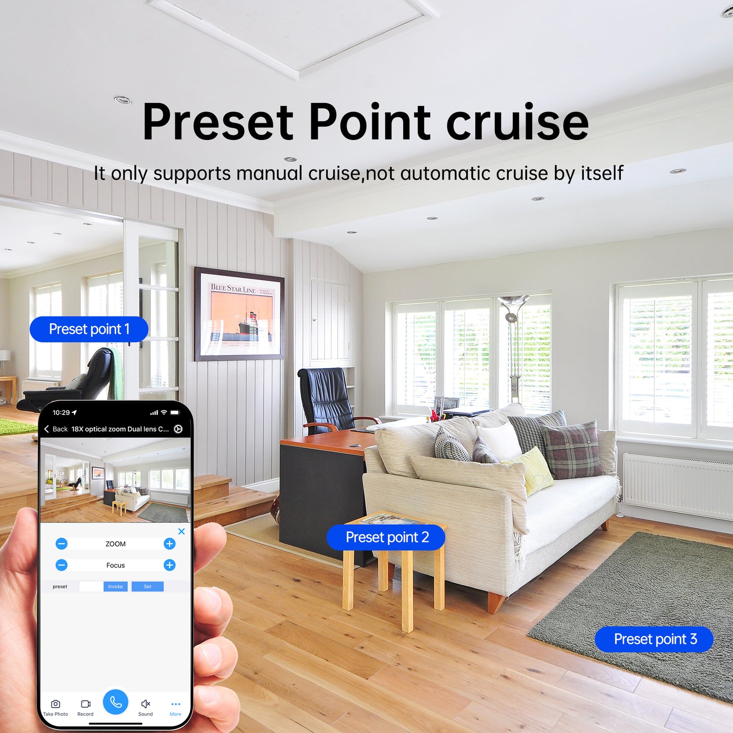 Dual Band Wi-Fi 2.4GHZ&5.8GHZ LED Floodlight Bulb E26/E27 Series HD Security Camera, With AI Human Detection, Two-way Audio, Cloud Storage, Alert Area Detection, 355° Vision, Color Night Vision Smart Network Camera
