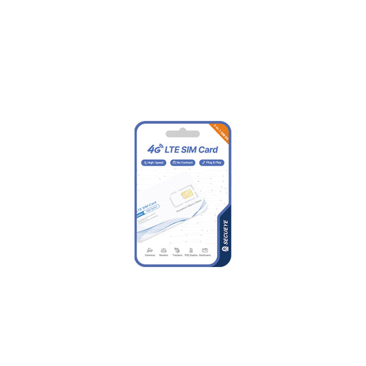 4G LTE SIM Card - Data Only - Prepaid No Contract USA Nationwide Coverage for Security Cameras, Mobile Hotspots, Routers, Unlocked IoT Devices