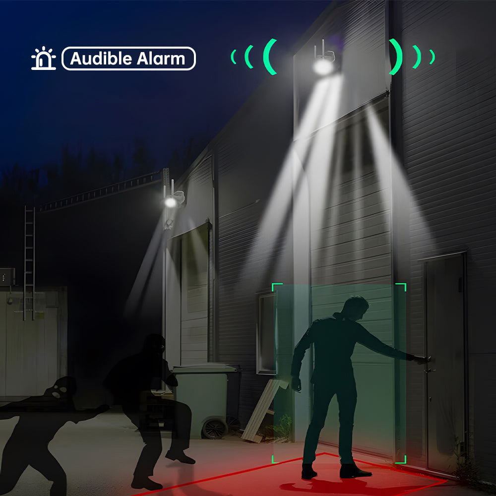 Dual-Band WiFi 2.4GHz & 5.8GHz 4K Bulb E26/E27 Series High-Definition Outdoor camera, Equipped with AI Human Detection, Two-way Audio, Cloud Storage, Alarm Area Detection, 355° View, Color Night Vision Smart Network Camera