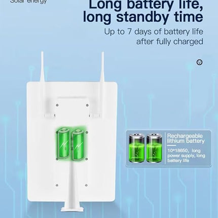 Enrutador módem solar 4G LTE de 2,4 GHz, punto de acceso WiFi, ranura para tarjeta SIM y VSIM, batería integrada de 26 000 mAh, resistente al agua IP66, para exteriores, ideal para cámaras de seguridad y senderos. 