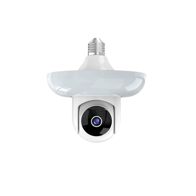 Dual Band Wi-Fi 2.4GHZ&5.8GHZ LED Floodlight Bulb E26/E27 Series HD Security Camera, With AI Human Detection, Two-way Audio, Cloud Storage, Alert Area Detection, 355° Vision, Color Night Vision Smart Network Camera