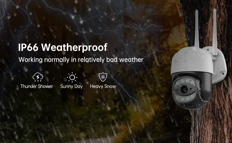 Secueye 4MP Cellular Camera 3G/4G vSIM Pan/Tilt/Zoom Automatic Tracking Color Night Vision Human Detection IP65 Waterproof TF Card Recording