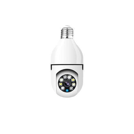 Cámara de seguridad HD con bombilla E26/E27, Wi-Fi de banda dual de 2,4 GHz y 5,8 GHz, con detección de personas por IA, audio bidireccional, almacenamiento en la nube, detección de área de alerta, visión de 355° y visión nocturna a color.