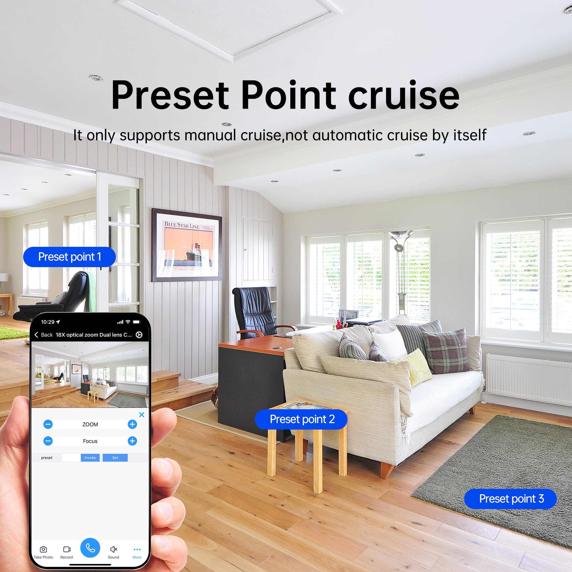 Dual Band Wi-Fi 2.4GHZ&5.8GHZ LED Floodlight Bulb E26/E27 Series HD Security Camera, With AI Human Detection, Two-way Audio, Cloud Storage, Alert Area Detection, 355° Vision, Color Night Vision Smart Network Camera