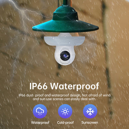 Cámara de seguridad HD con foco LED de doble banda Wi-Fi de 2,4 GHz y 5,8 GHz, serie E26/E27, con detección de personas por IA, audio bidireccional, almacenamiento en la nube, detección de área de alerta, visión de 355° y visión nocturna a color.