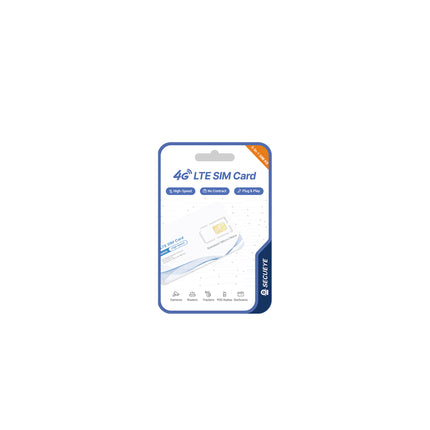 4G LTE SIM Card - Data Only - Prepaid No Contract USA Nationwide Coverage for Security Cameras, Mobile Hotspots, Routers, Unlocked IoT Devices